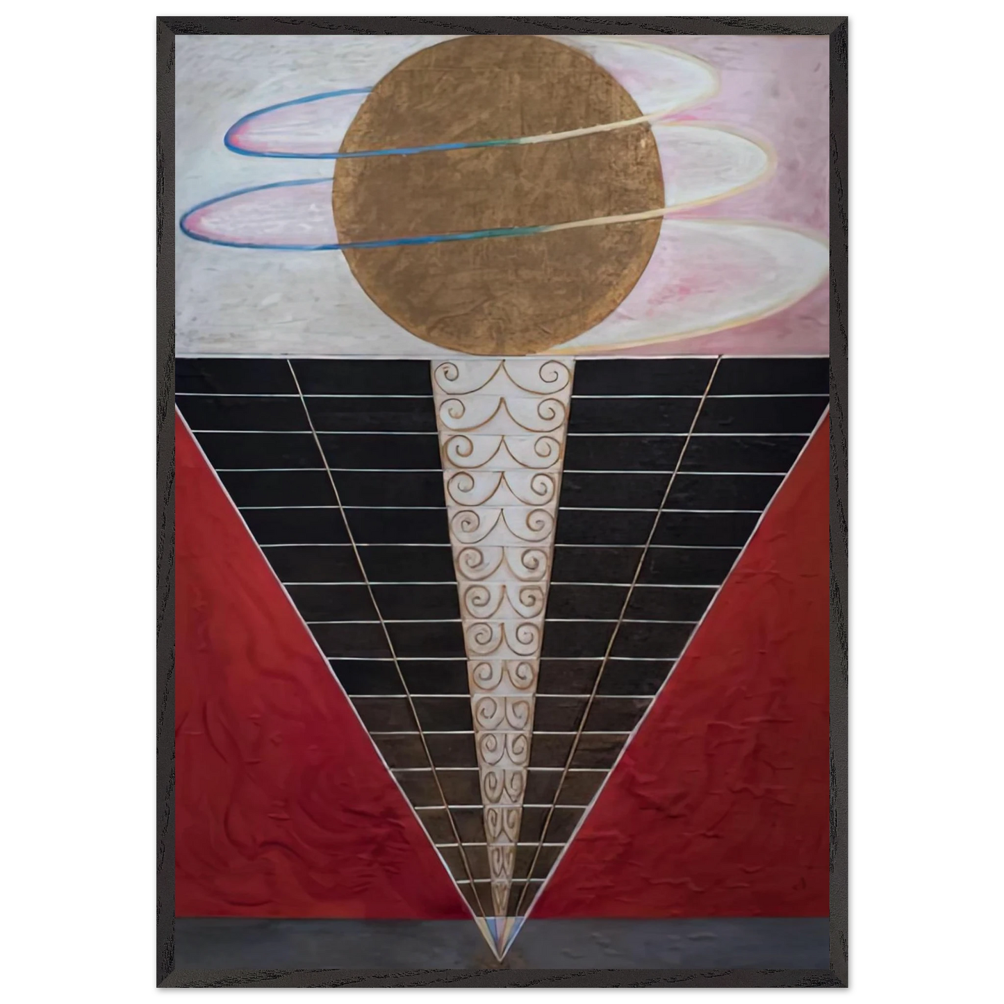 ALTARPIECE NO 2 1915 - Hilma af Klint Framed Art Print – Black Wooden Frame - Default Title - -Framed Art Print