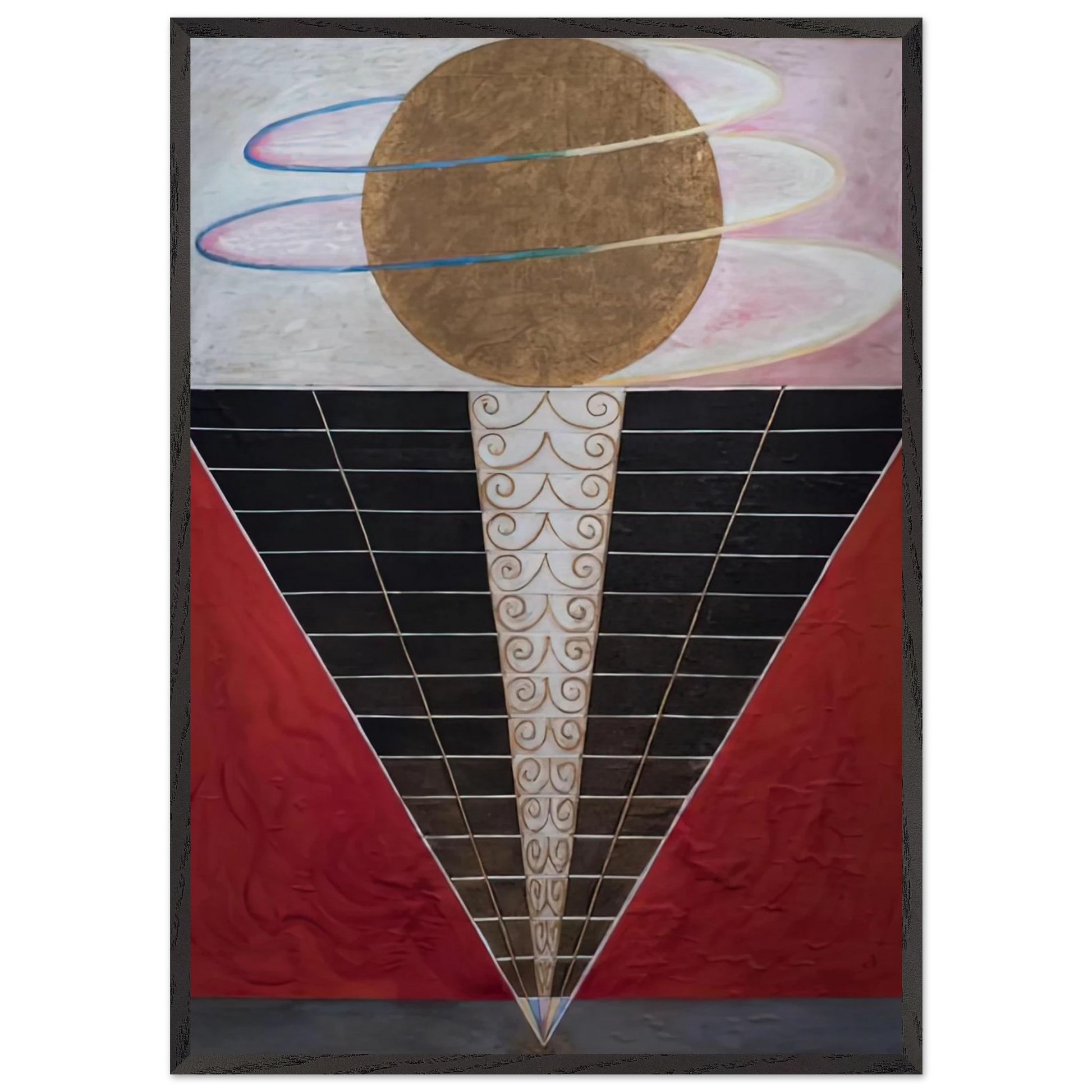 ALTARPIECE NO 2 1915 - Hilma af Klint Framed Art Print – Black Wooden Frame - Default Title - -Framed Art Print