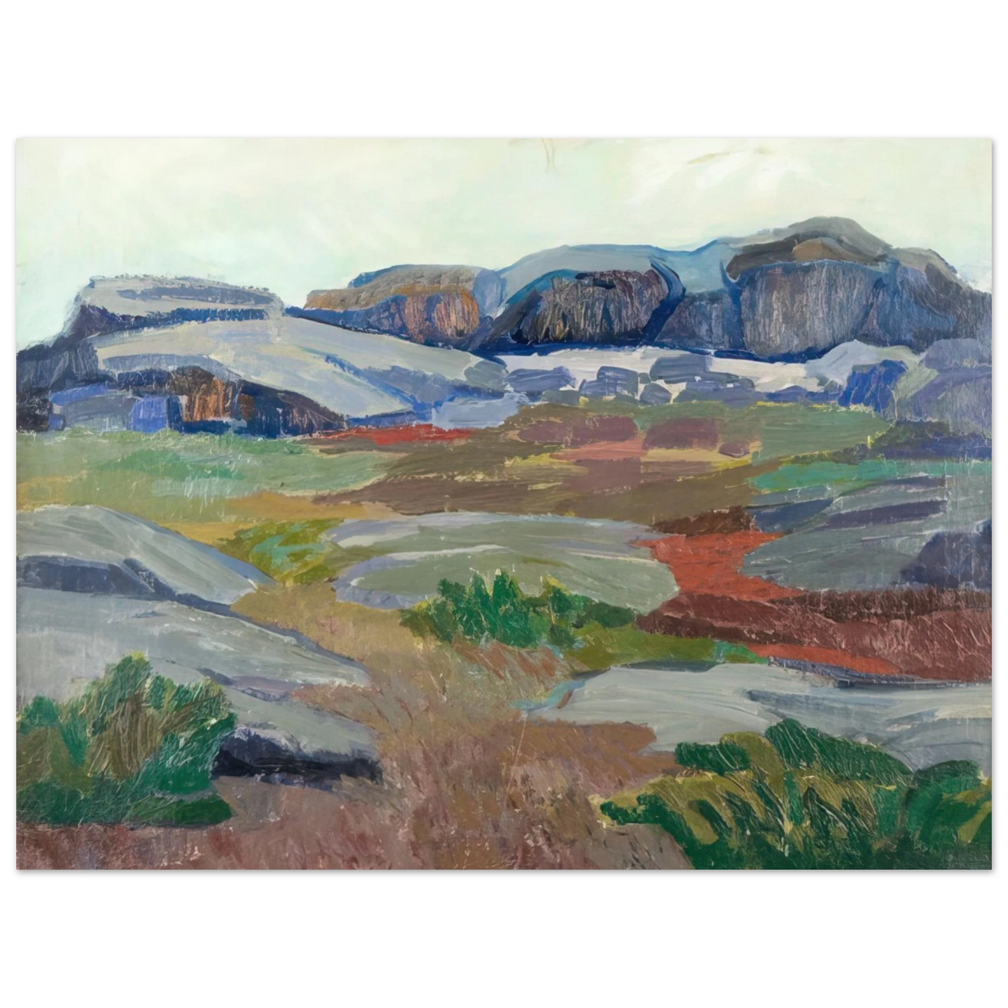 Tove Jansson - View from Pellinge - Expressionism Fine Art Poster - Default Title