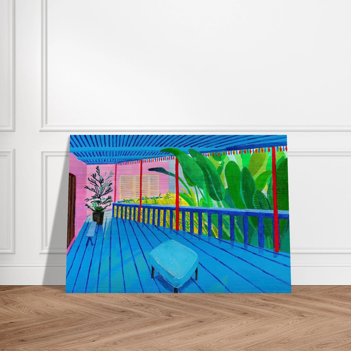 David Hockney - David Hockney Brushed Aluminum Print - 70x100 cm / 28x40 inches | David Hockney Aluminum Print | David Hockney Prints