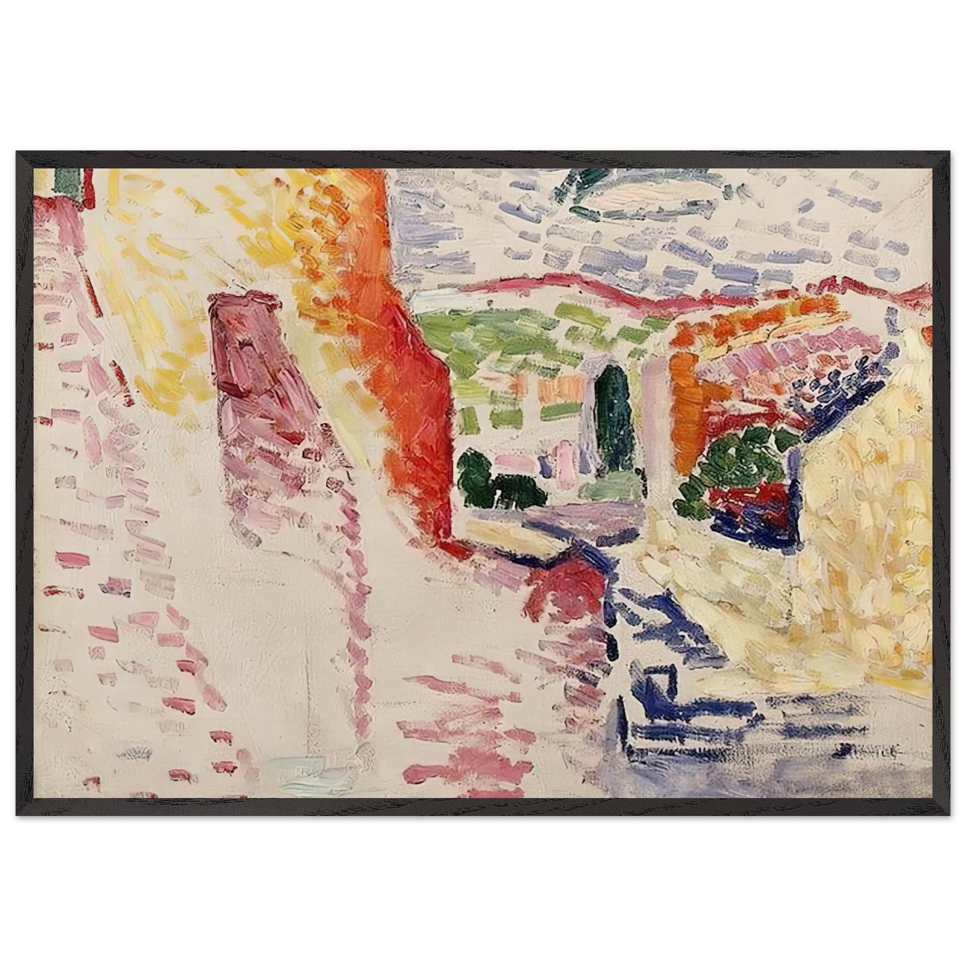 SUN STREET 1905 - Henri Matisse Framed Art Print – Black Wooden Frame - Default Title - -Framed Art Print