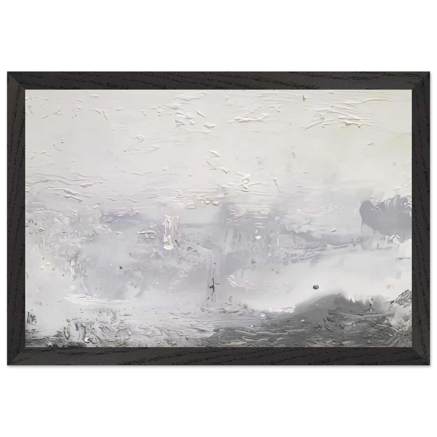 Helen Frankenthaler - Barometer, 1992- Wall Art - 30x40 cm / 12x16 inches - Premium Wooden Framed Poster With Fine Art Paper - Wood frame
