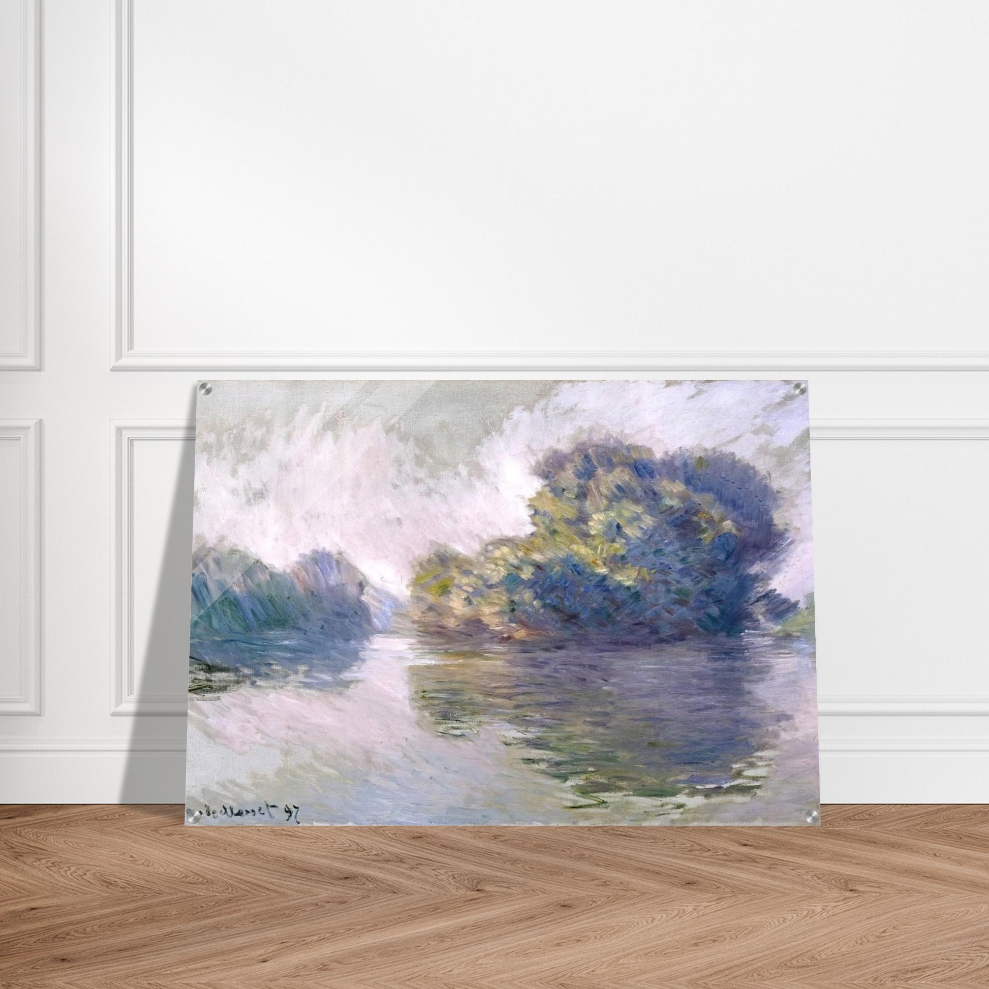 Islands at Port-Villez - claude monet Acrylic Print - 70x100 cm / 28x40″ inches