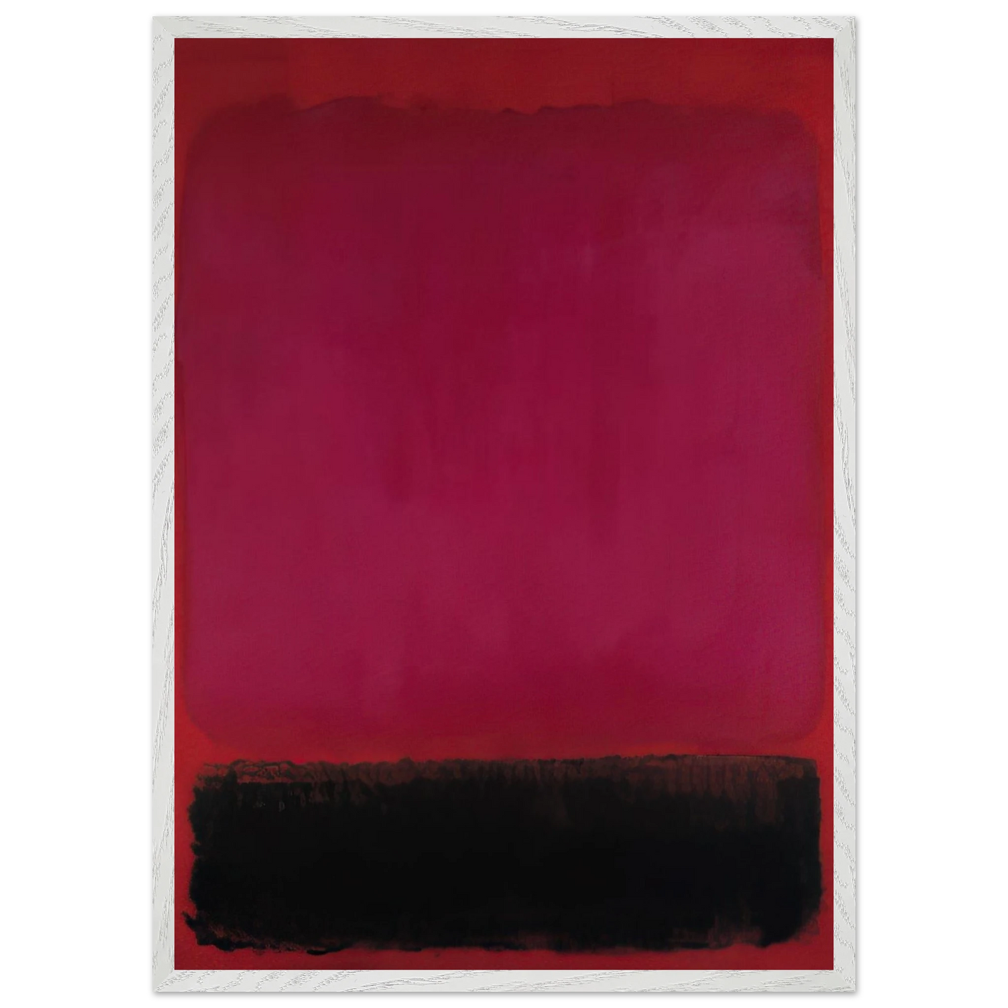 Helen Frankenthaler - Untitled - 1967 Wall art - 60x80 cm / 24x32 inches - Premium Wooden Framed Poster With Fine Art Paper - Black frame