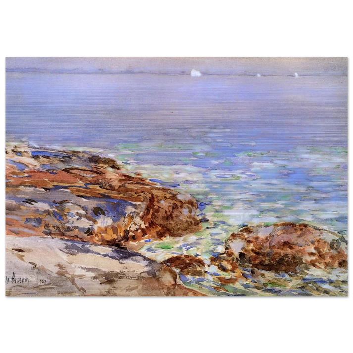 Seascape, Isles of Shoals - Childe Hassam Brushed Aluminum Print - 70x100 cm / 28x40 inches | Childe Hassam Aluminum Print | Childe Hassam Prints