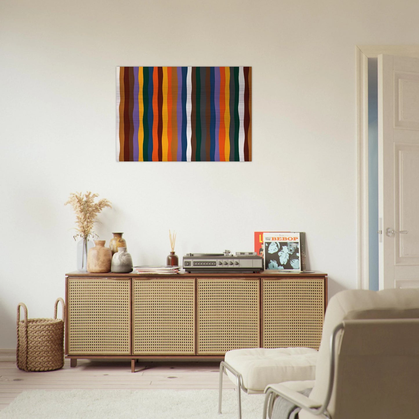 #20 - 1977 - Karl Benjamin Brushed Aluminum Print - 70x100 cm / 28x40 inches | Karl Benjamin Aluminum Print | Karl Benjamin Prints