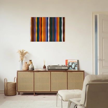 #20 - 1977 - Karl Benjamin Brushed Aluminum Print - 70x100 cm / 28x40 inches | Karl Benjamin Aluminum Print | Karl Benjamin Prints