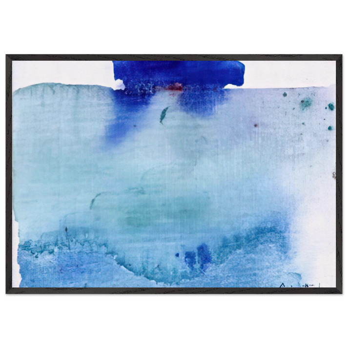 Untitled - 1982 N1 - Helen Frankenthaler 70x100 cm / 28x40 inches Framed Art Print – Black Wooden Frame