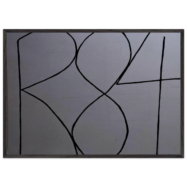 Spectrum I - Minimalism - Robert Ryman 70x100 cm / 28x40 inches Framed Art Print – Black Wooden Frame