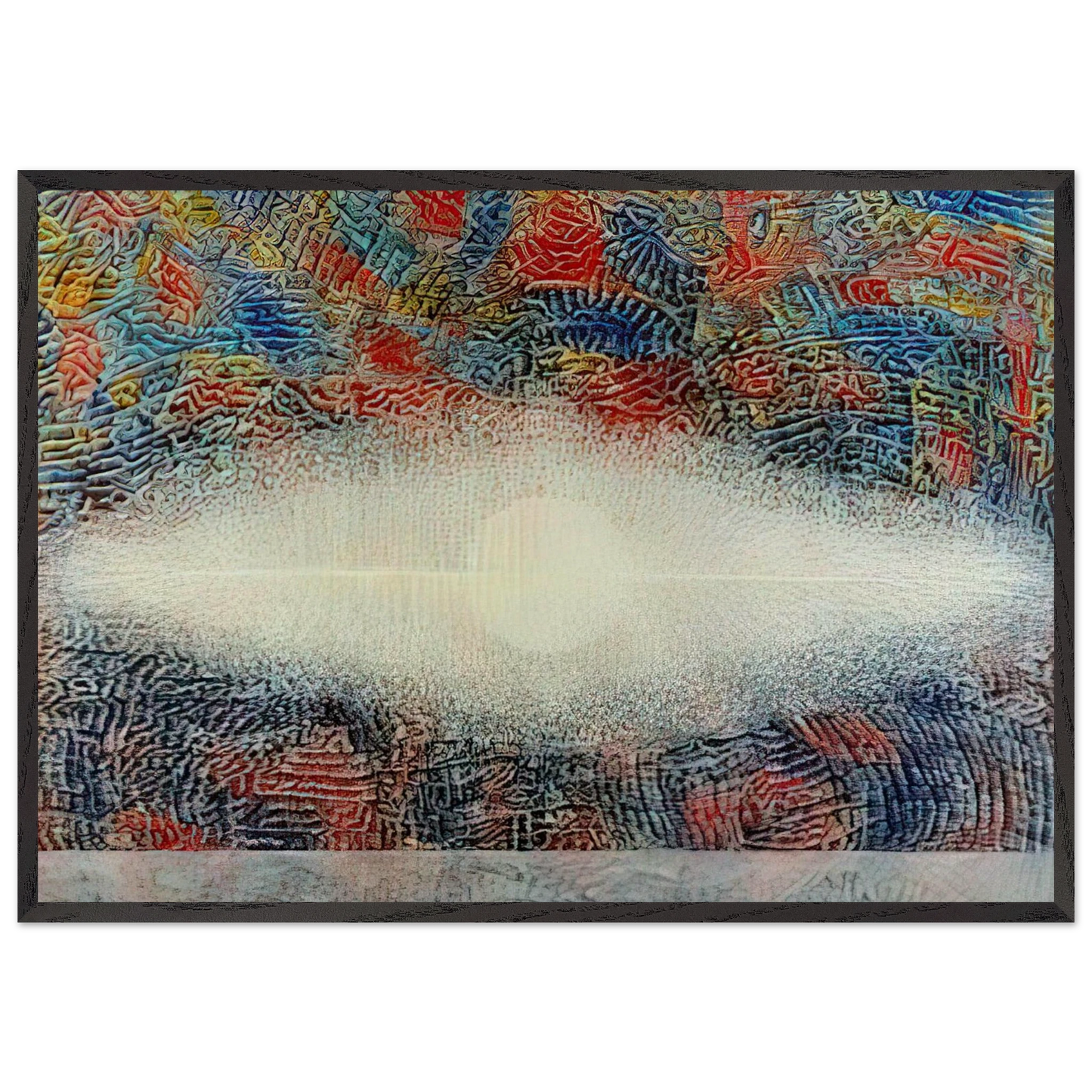 Mombosa - 1975 - Jimmy Ernst Framed Art Print – Black Wooden Frame - Default Title - -Framed Art Print