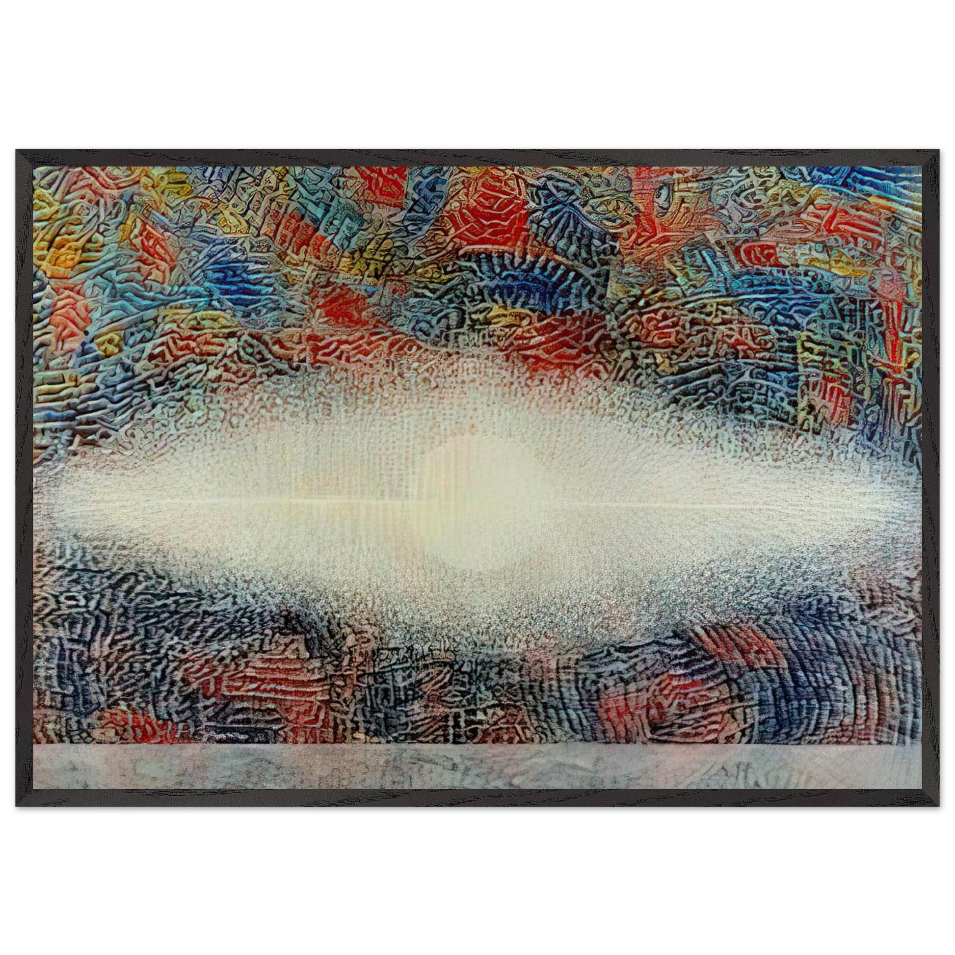 Mombosa - 1975 - Jimmy Ernst Framed Art Print – Black Wooden Frame - Default Title - -Framed Art Print