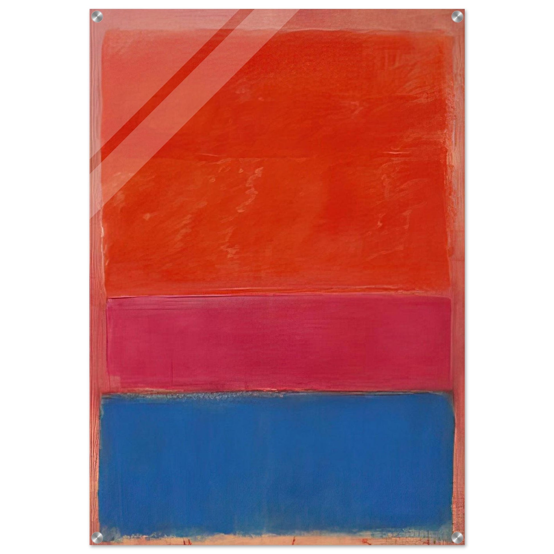 No. 1 Royal Red and Blue - 1954 - Mark Rothko Acrylic Print - 70x100 cm / 28x40″ inches | Mark Rothko Wall Art | Mark Rothko Prints
