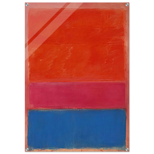 No. 1 Royal Red and Blue - 1954 - Mark Rothko Acrylic Print - 70x100 cm / 28x40″ inches | Mark Rothko Wall Art | Mark Rothko Prints