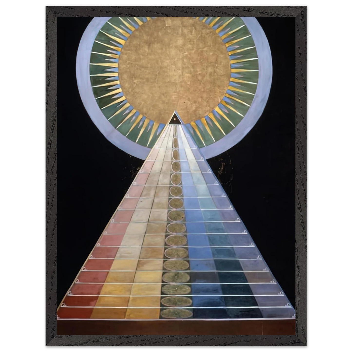 Hilma af Klint - ALTAR PAINTING 1915 Wall art - 30x40 cm / 12x16 Inches - Premium Wooden Framed Poster With Fine Art Paper - White frame