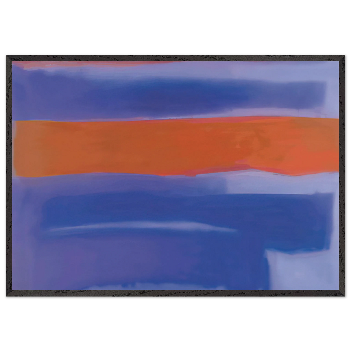 UNTITLED 1980 N4 - Esteban Vicente Framed Art Print – Black Wooden Frame - Default Title - -Framed Art Print