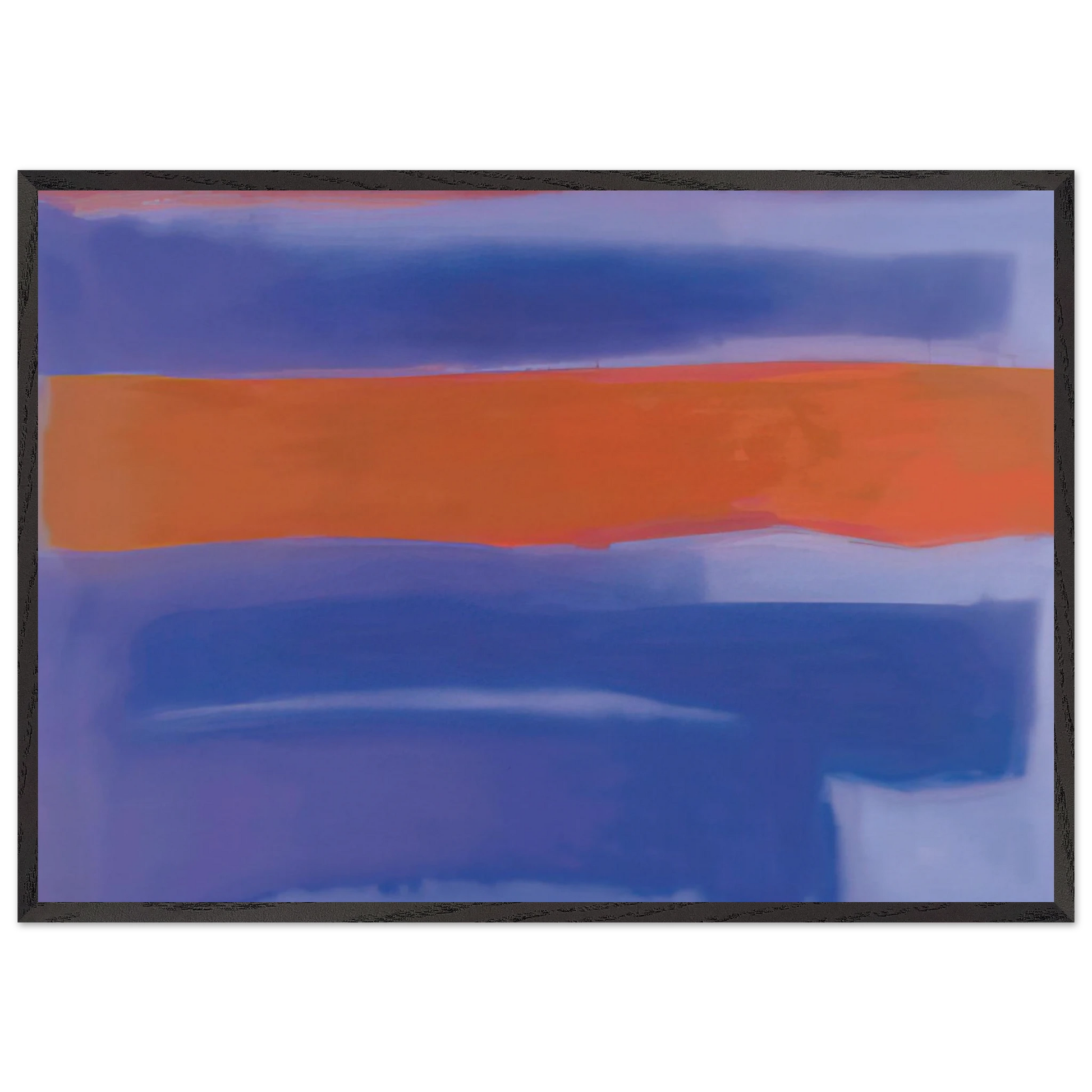 UNTITLED 1980 N4 - Esteban Vicente Framed Art Print – Black Wooden Frame - Default Title - -Framed Art Print