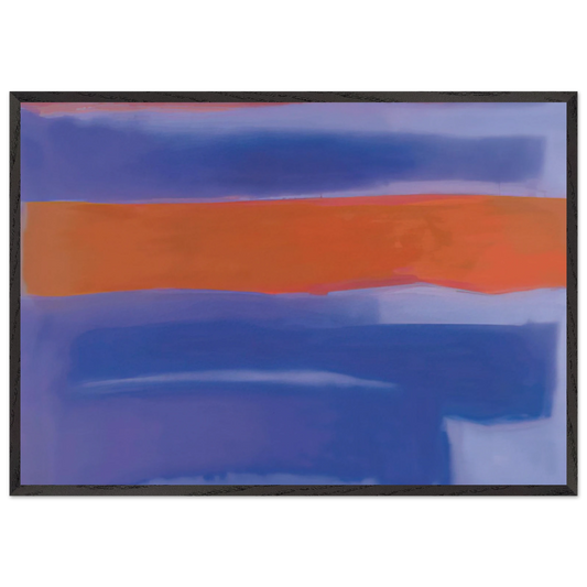 UNTITLED 1980 N4 - Esteban Vicente Framed Art Print – Black Wooden Frame - Default Title - -Framed Art Print