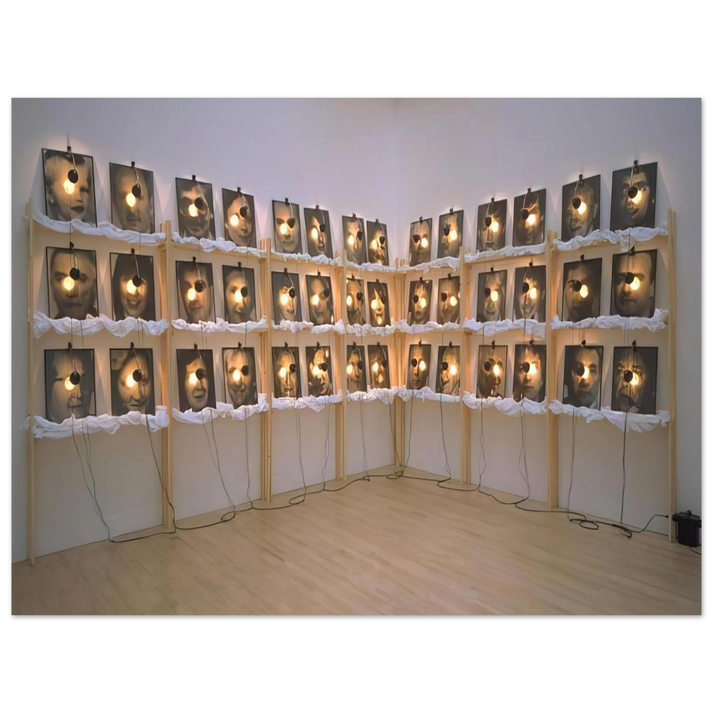 Christian Boltanski - THE RESERVE OF DEAD SWISS 1990  75x100 cm / 30x40inches Fine Art Poster
