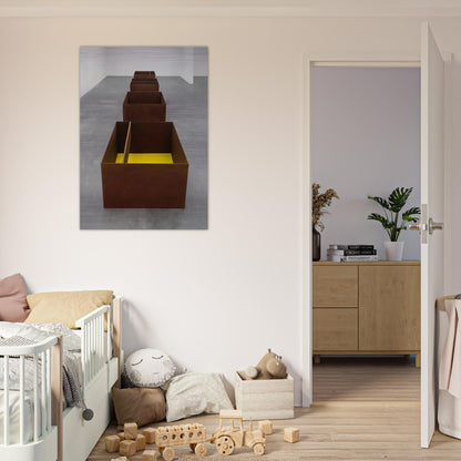 Untitled JUDDO0511-JUDDO0514 - 1989 - Donald Judd Brushed Aluminum Print - 70x100 cm / 28x40 inches | Donald Judd Aluminum Print | Donald Judd Prints