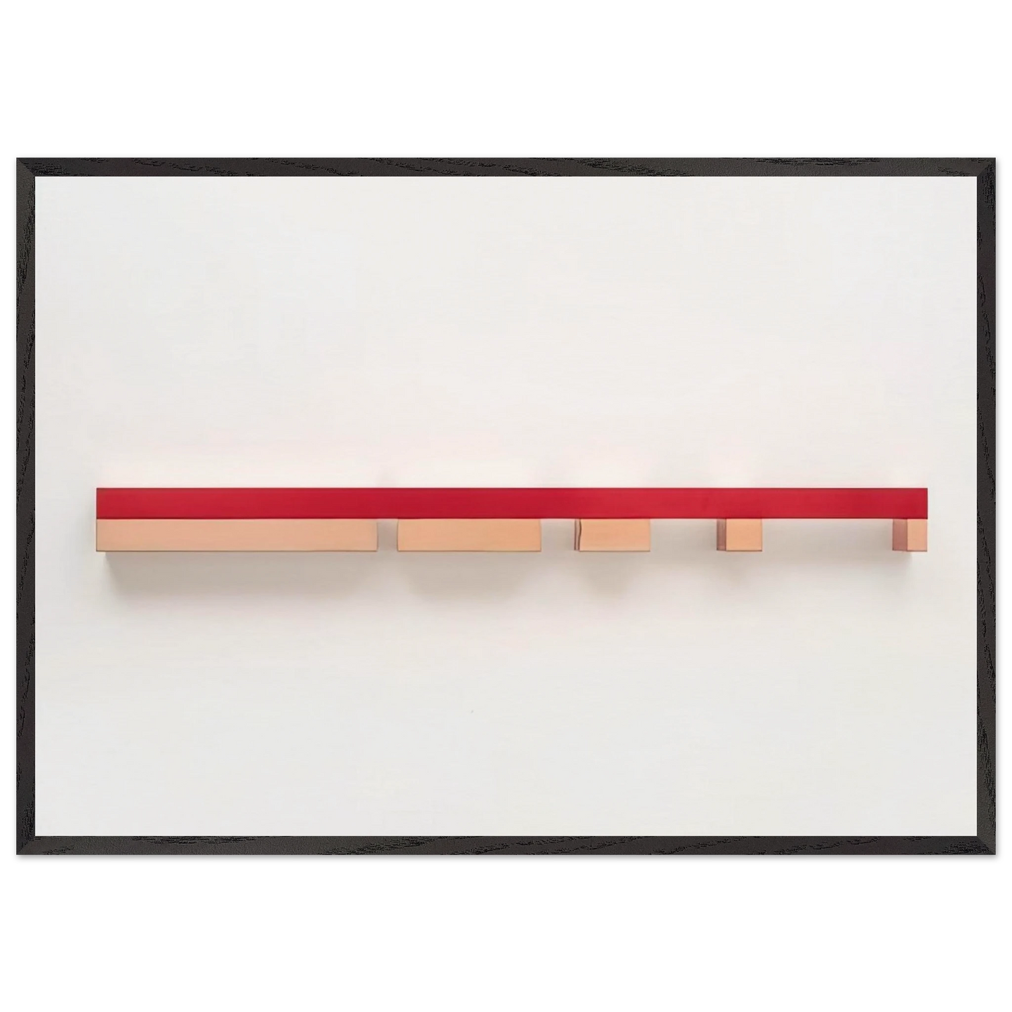 Untitled 79-35 - 1979 - Donald Judd Framed Art Print – Black Wooden Frame - Default Title - -Framed Art Print