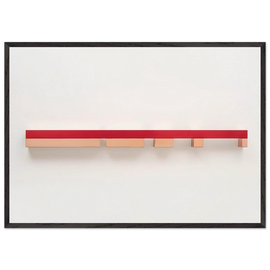 Untitled 79-35 - 1979 - Donald Judd 70x100 cm / 28x40 inches Framed Art Print – Black Wooden Frame