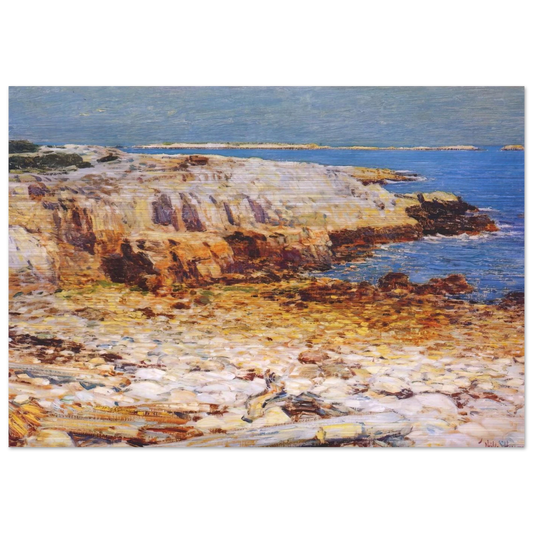 Northeast Headlands, New England Coast - Childe Hassam Brushed Aluminum Print - 70x100 cm / 28x40 inches | Childe Hassam Aluminum Print | Childe Hassam Prints