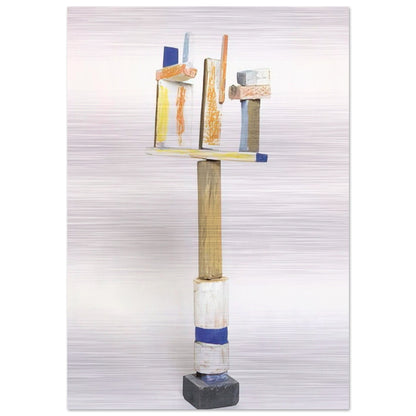 DIVERTIMENTO 1995 1 - Esteban Vicente Brushed Aluminum Print - 70x100 cm / 28x40 inches | Esteban Vicente Aluminum Print | Esteban Vicente Prints
