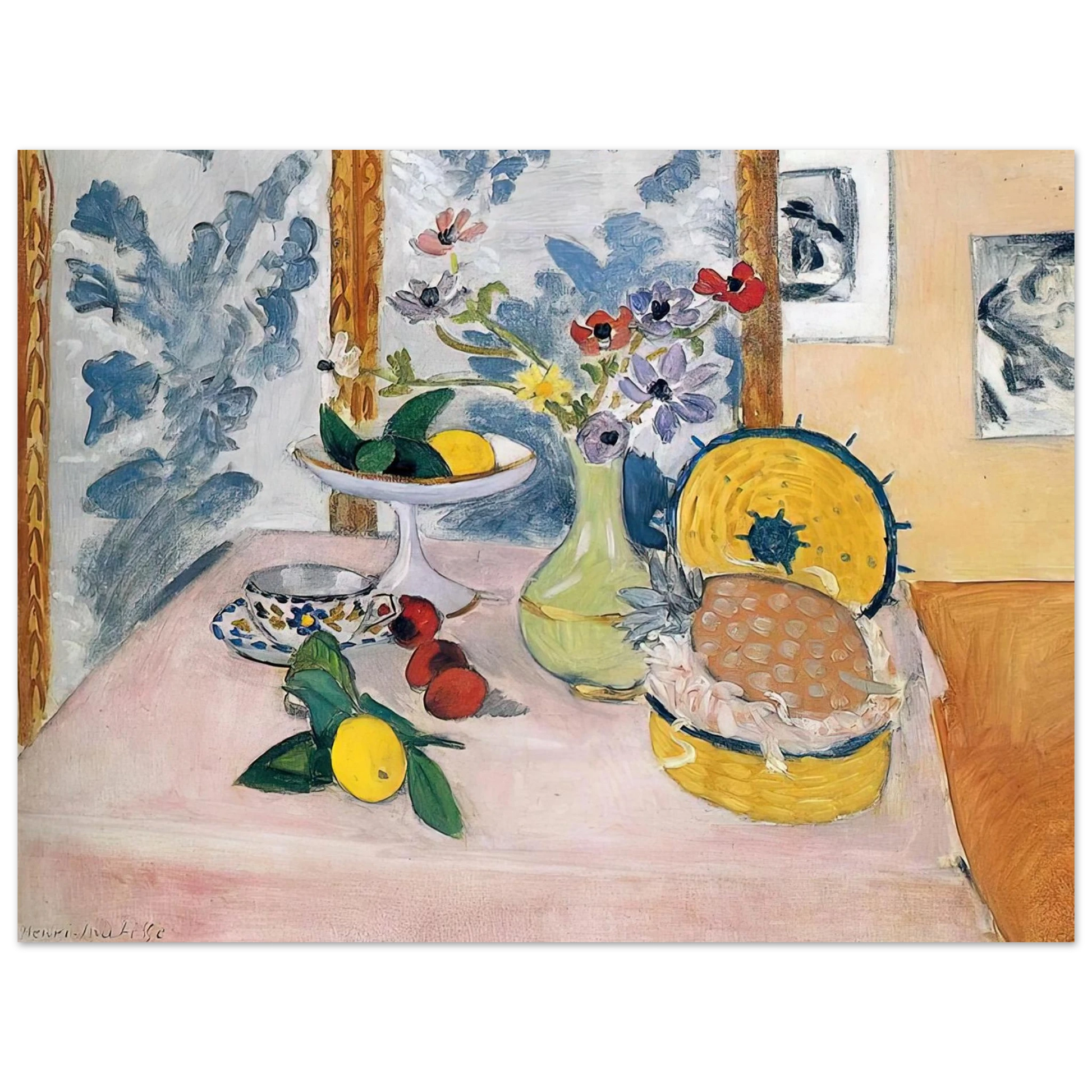Henri Matisse - STILL LIFE WITH PINEAPPLES Fine Art Poster - Default Title