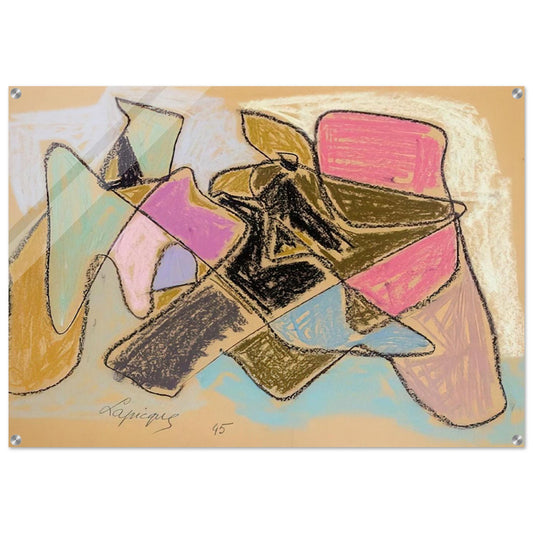 Untitled - 1945 - Charles Lapicque Acrylic Print - 70x100 cm / 28x40″ inches