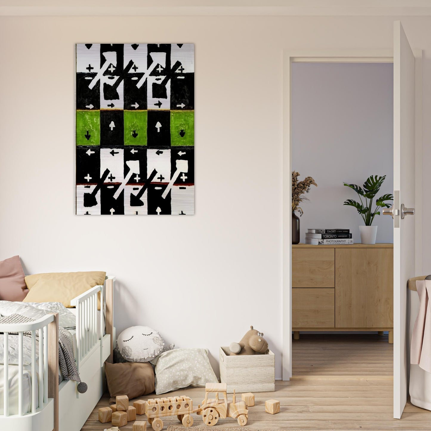 An Influence of the Earth's Motion on Optical Phenomena - 1961 - Alfred Jensen Brushed Aluminum Print - 70x100 cm / 28x40 inches | Alfred Jensen Aluminum Print | Alfred Jensen Prints