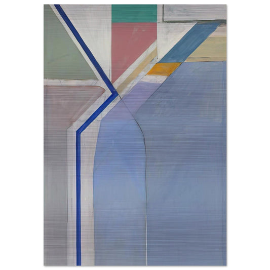 Ocean Park #24 - Richard Diebenkorn Brushed Aluminum Print - 70x100 cm / 28x40 inches | Richard Diebenkorn Aluminum Print | Richard Diebenkorn Prints