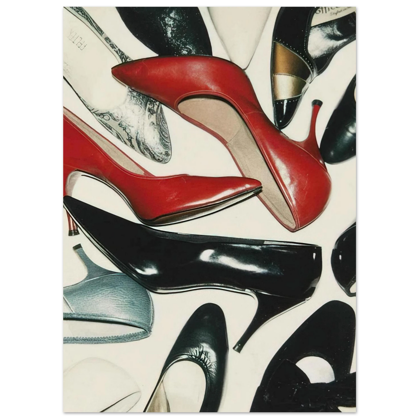 Andy Warhol - Shoes Fine Art Poster - 40x60 cm / 16x24 inches