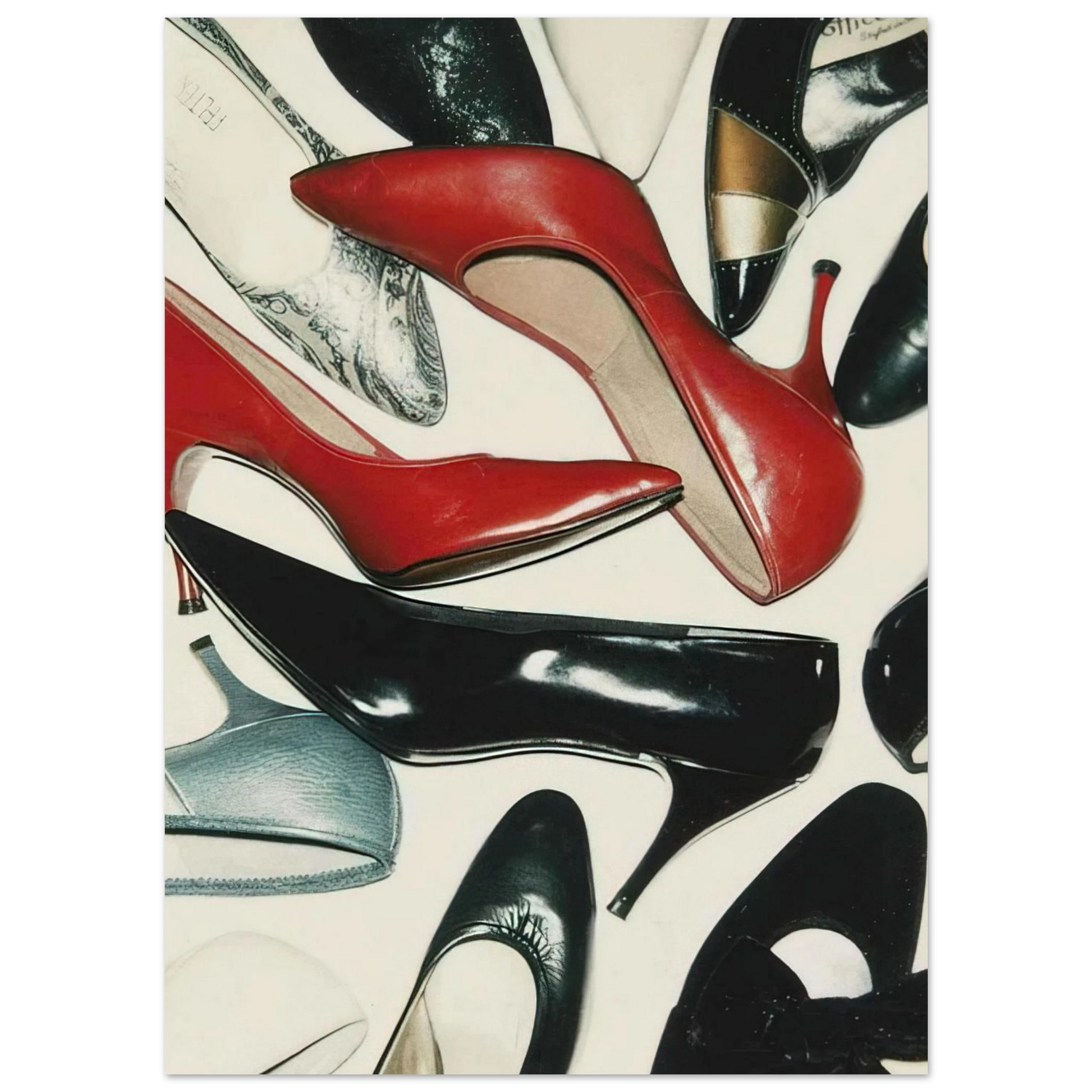 Andy Warhol - Shoes Fine Art Poster - 40x60 cm / 16x24 inches