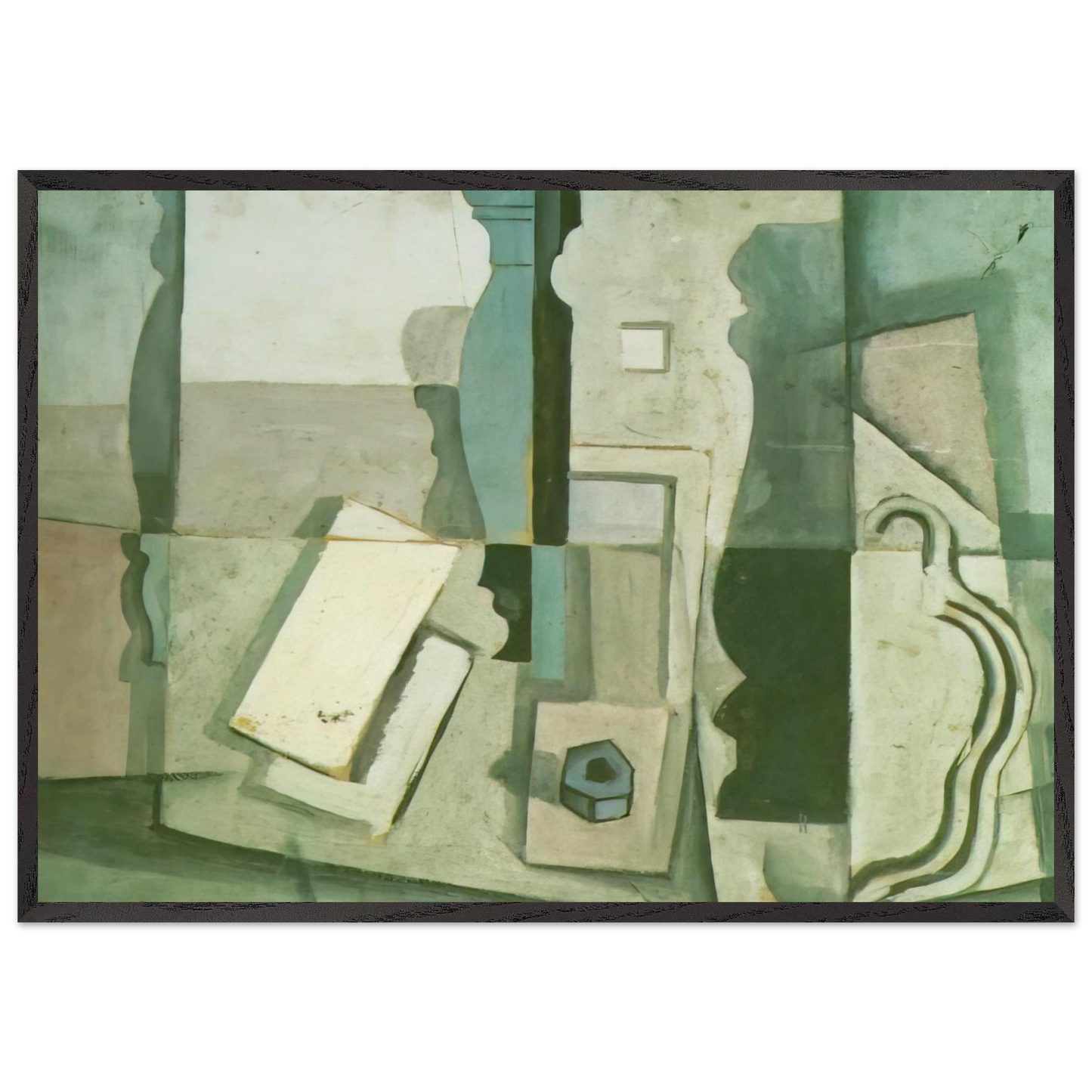 STILL LIFE 3 N2 - Salvador Dali Framed Art Print – Black Wooden Frame - Default Title - -Framed Art Print