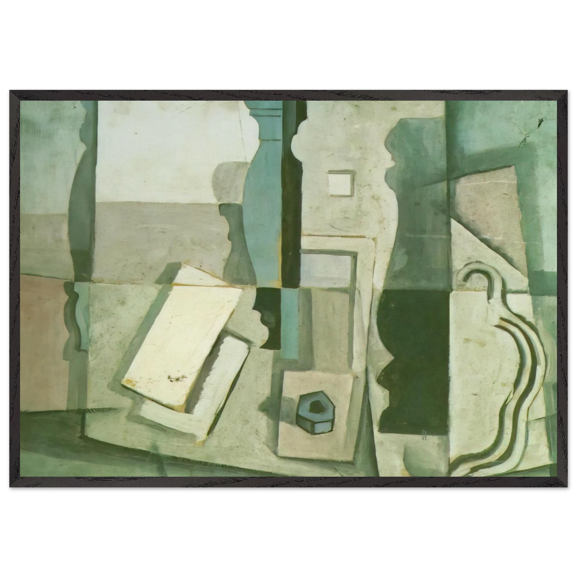 STILL LIFE 3 N2 - Salvador Dali Framed Art Print – Black Wooden Frame - Default Title - -Framed Art Print