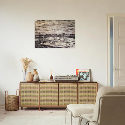 A Marsh - Vincent van Gogh Brushed Aluminum Print - 70x100 cm / 28x40 inches | Vincent van Gogh Aluminum Print | Vincent van Gogh Prints