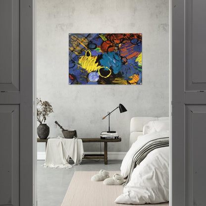 Motion - 1962 - Ernst Wilhelm Nay Acrylic Print - 70x100 cm / 28x40″ inches | Ernst Wilhelm Nay Wall Art | Ernst Wilhelm Nay Prints