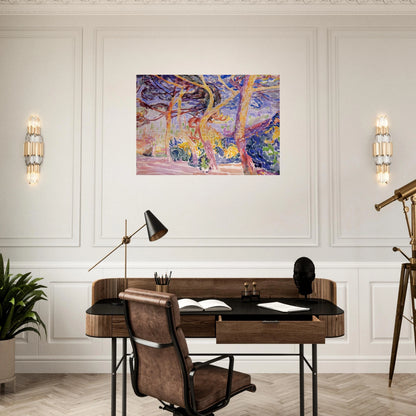 Under the Pines - Henri-Edmond Cross Brushed Aluminum Print - 70x100 cm / 28x40 inches | Henri-Edmond Cross Aluminum Print | Henri-Edmond Cross Prints