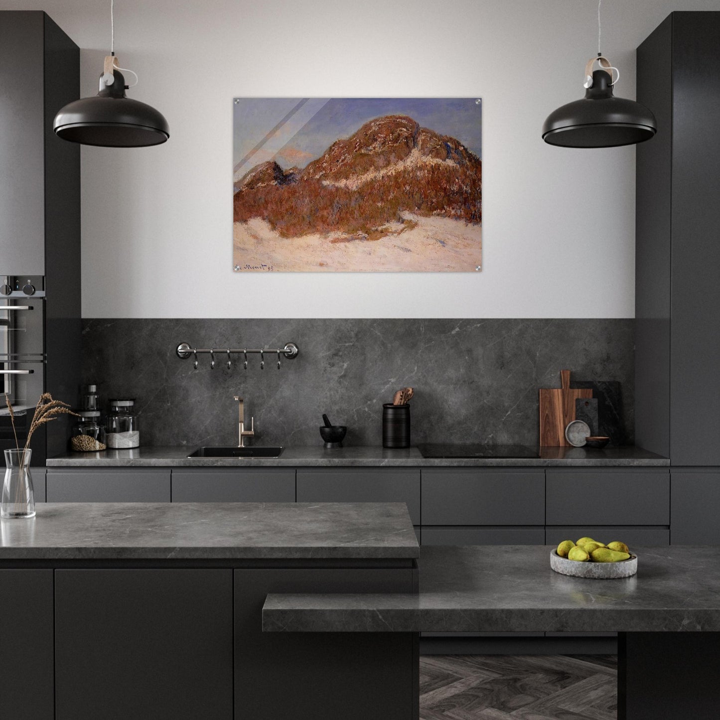 Mount Kolsaas 3 - claude monet Acrylic Print - 70x100 cm / 28x40″ inches | claude monet Wall Art | claude monet Prints