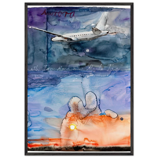 AURORA 2013 - Anselm Kiefer Framed Art Print – Black Wooden Frame - Default Title - -Framed Art Print