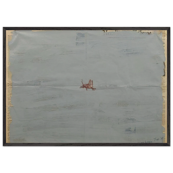 Grasshopper - 1975 - Paul Thek 70x100 cm / 28x40 inches Framed Art Print – Black Wooden Frame