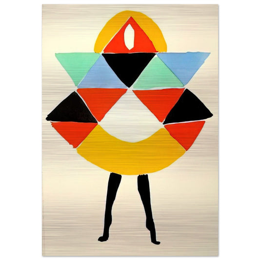 TERK - Sonia Delaunay Brushed Aluminum Print - 70x100 cm / 28x40 inches | Sonia Delaunay Aluminum Print | Sonia Delaunay Prints