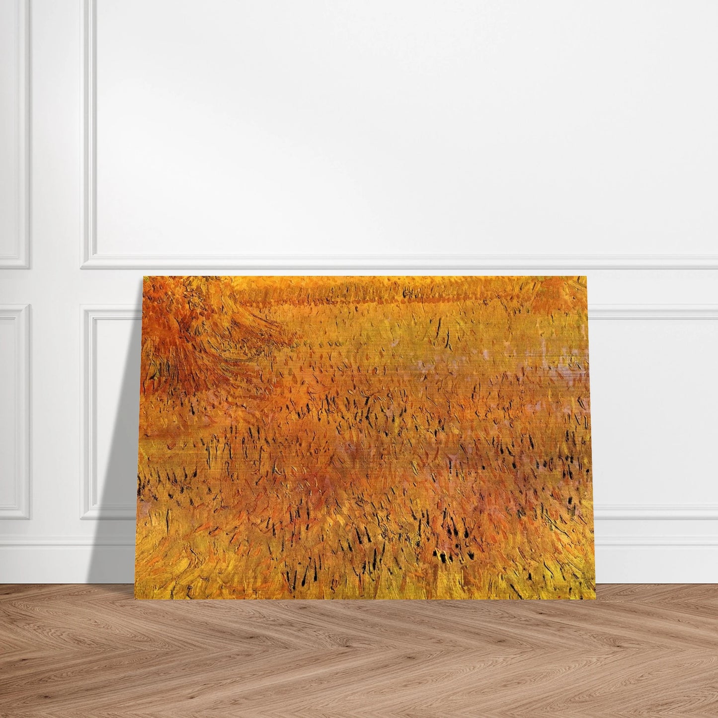 Arles View from the Wheat Fields - Vincent van Gogh Brushed Aluminum Print - 70x100 cm / 28x40 inches | Vincent van Gogh Aluminum Print | Vincent van Gogh Prints