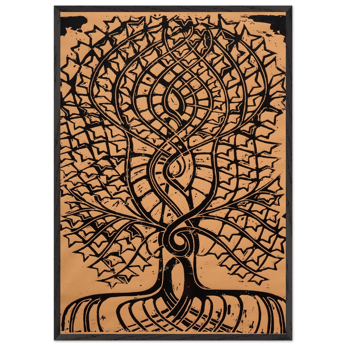 Walter Anderson N24 - Walter Inglis Anderson 70x100 cm / 28x40 inches Framed Art Print – Black Wooden Frame | Walter Anderson Prints