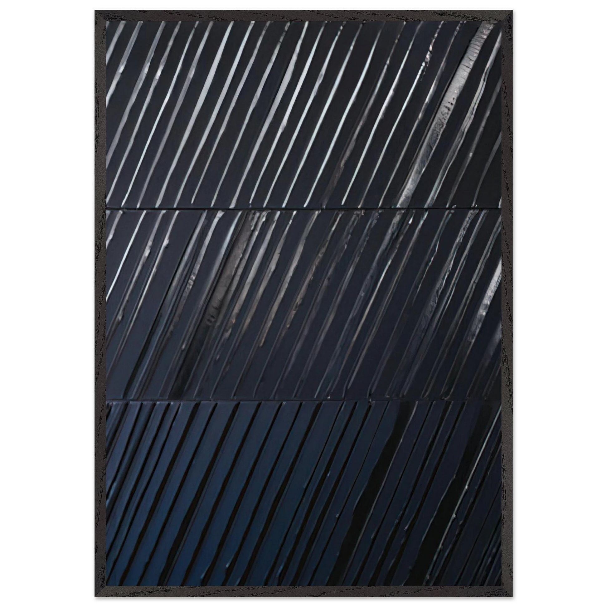 Peinture 244 x 181 cm 25 avril 2011 - 2011 - Pierre Soulages Framed Art Print – Black Wooden Frame - Default Title - -Framed Art Print