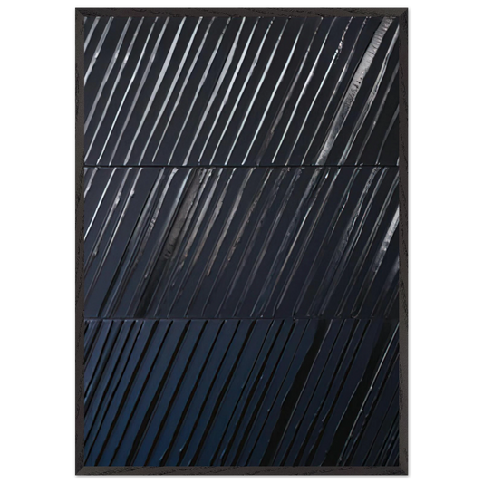 Peinture 244 x 181 cm 25 avril 2011 - 2011 - Pierre Soulages Framed Art Print – Black Wooden Frame - Default Title - -Framed Art Print