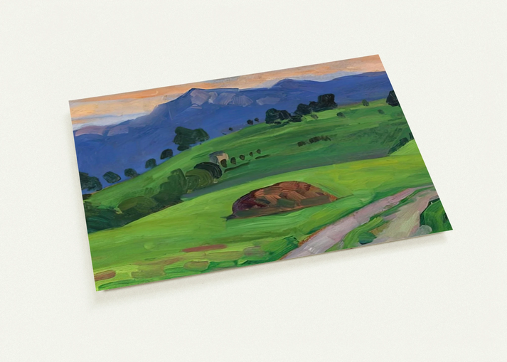 BERGWIESE 1910 By Gabriele Munter Pack of 10 Post Cards | Gabriele Munter Post Cards | A6 (10.5 x 14.8 cm) - 4.1 x 5.8 inches