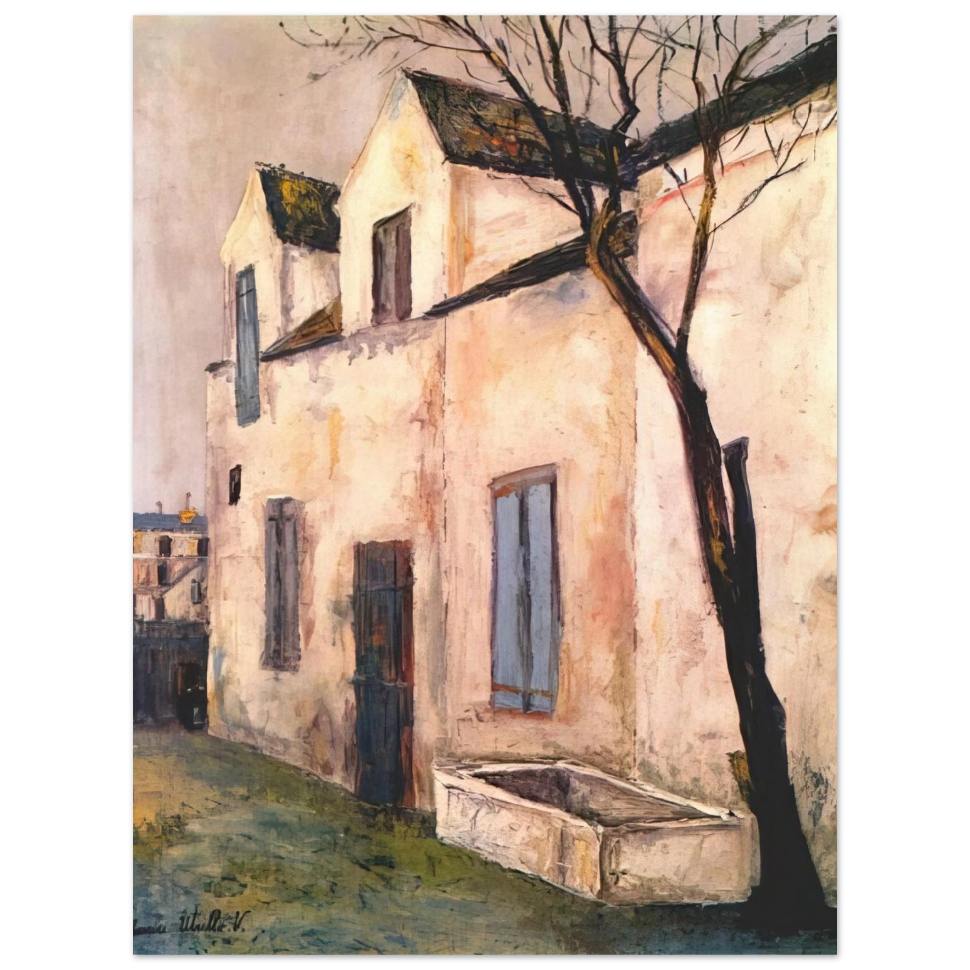 Maurice Utrillo - THE DEBRAY FARM Fine Art Poster - Default Title