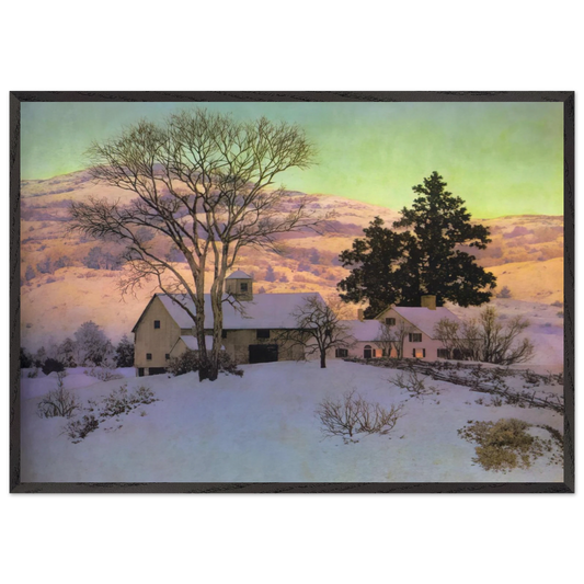 Afterglow - Maxfield Parrish Framed Art Print – Black Wooden Frame - Default Title - -Framed Art Print
