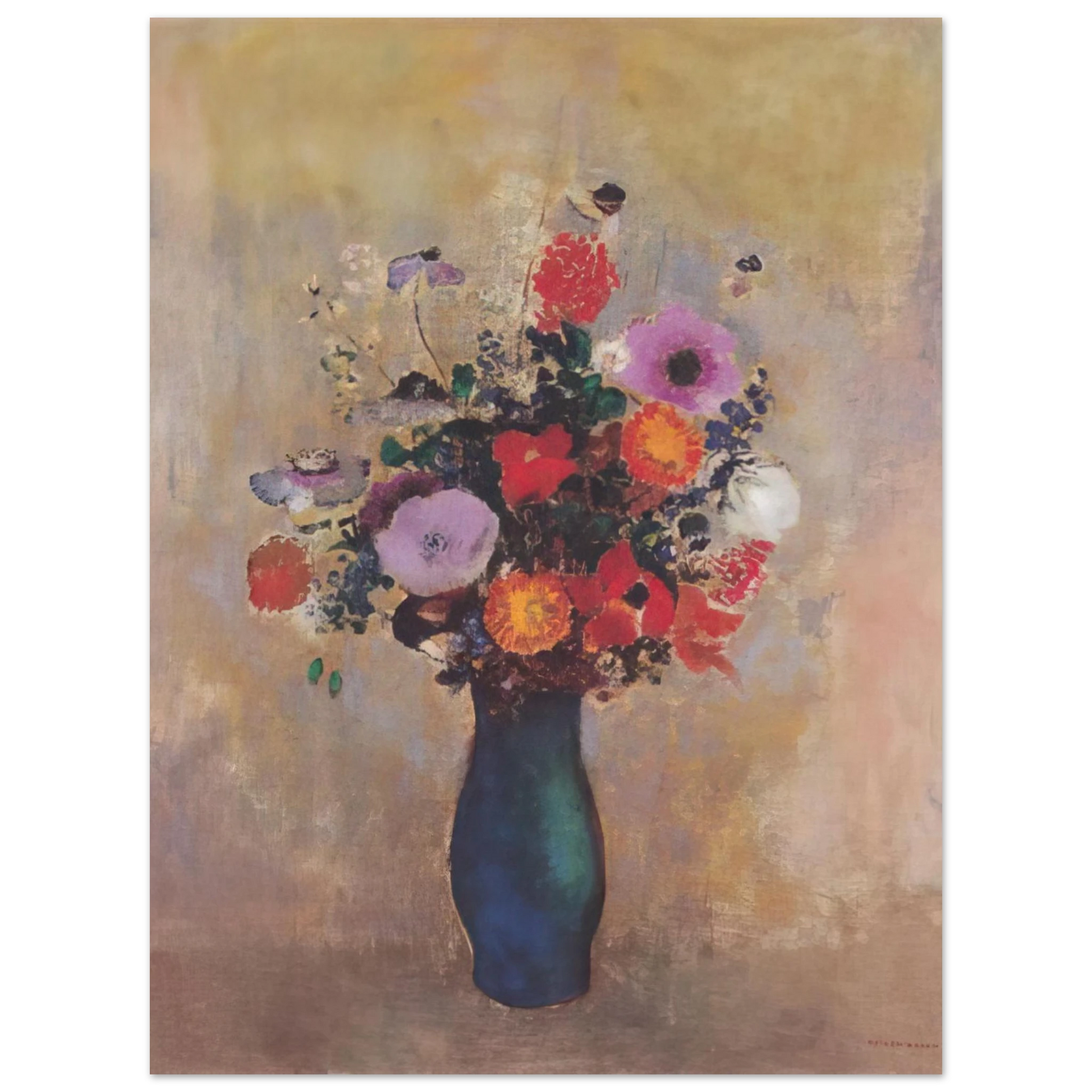 Odilon Redon - WILDFLOWERS Fine Art Poster - Default Title